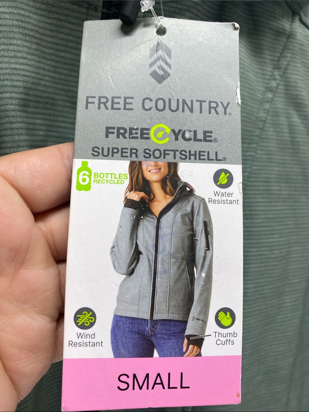 NWT Free Country Women's Super Softshell® Jacket in Olive Tree size Small - Picture 2 of 9